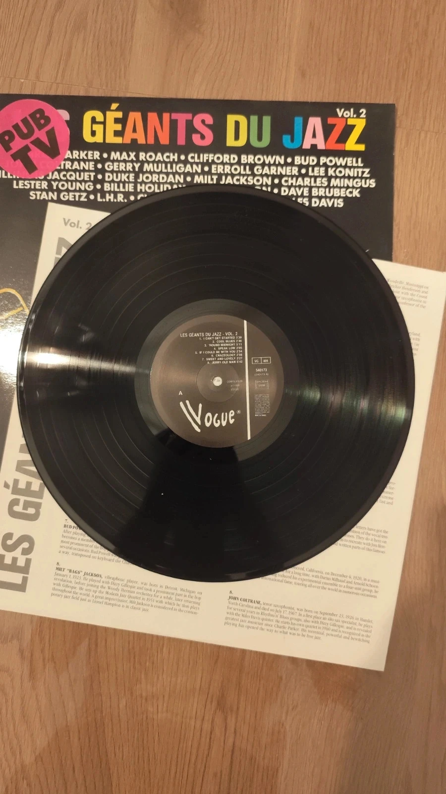 Vinyl Compilation 33RPM "The Giants of Jazz" Vogue Edition 1988 volume 2 – photo 5